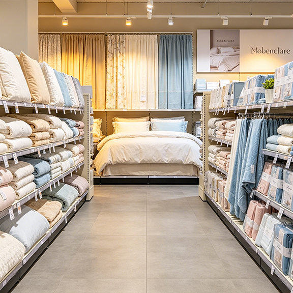 Bedding for retail supermarket brands